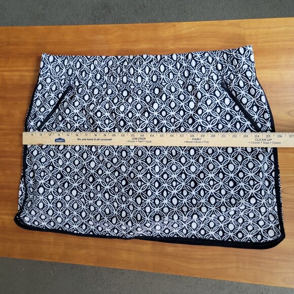 NWT T by Talbots Navy Geometric Print Stretch Skort - 3X - Picture 11 of 16